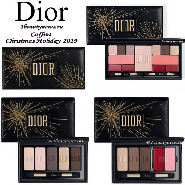 Рождественские подарочные палетки для макияжа Dior Coffret Christmas Holiday 2019: «живые» фото