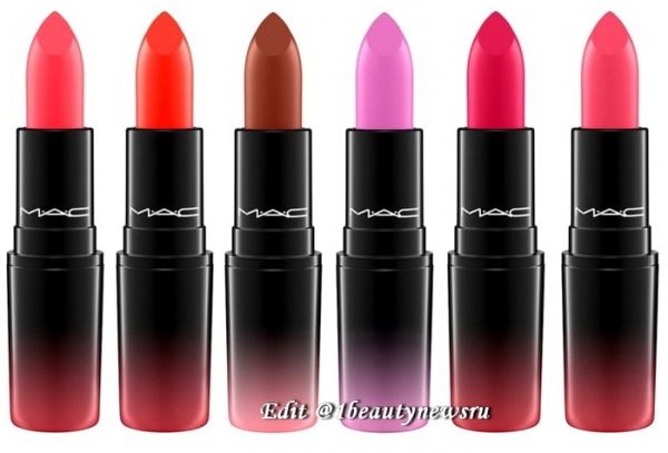 Новая линия губных помад MAC Love Me Lipstick Fall 2019: полная информация