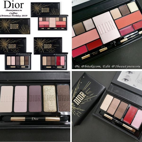 Рождественские подарочные палетки для макияжа Dior Coffret Christmas Holiday 2019: «живые» фото
